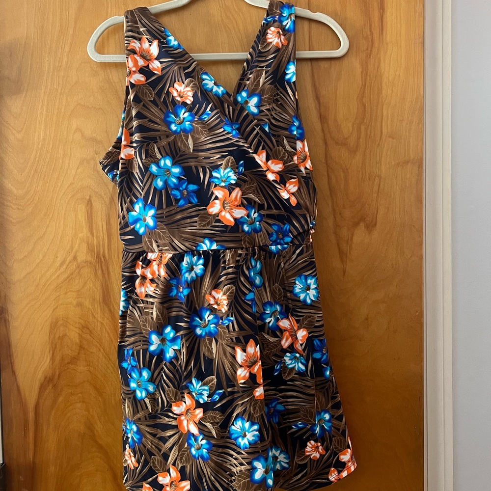 Lands End Bathing suit with skirt